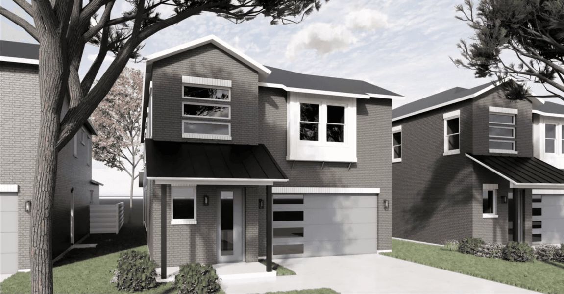 Representative exterior photo of a completed home built from the Plan 2 by Monarch Homes in Royal Court, Frisco, TX (Image 2).