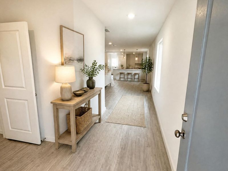 Furnished interior view inside a new home in Sapphire Grove, San Antonio (Image 9).
