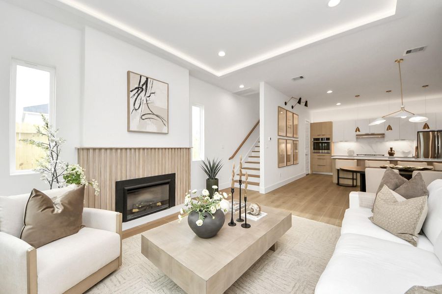 Furnished interior view inside a new home in , Houston (Image 37).