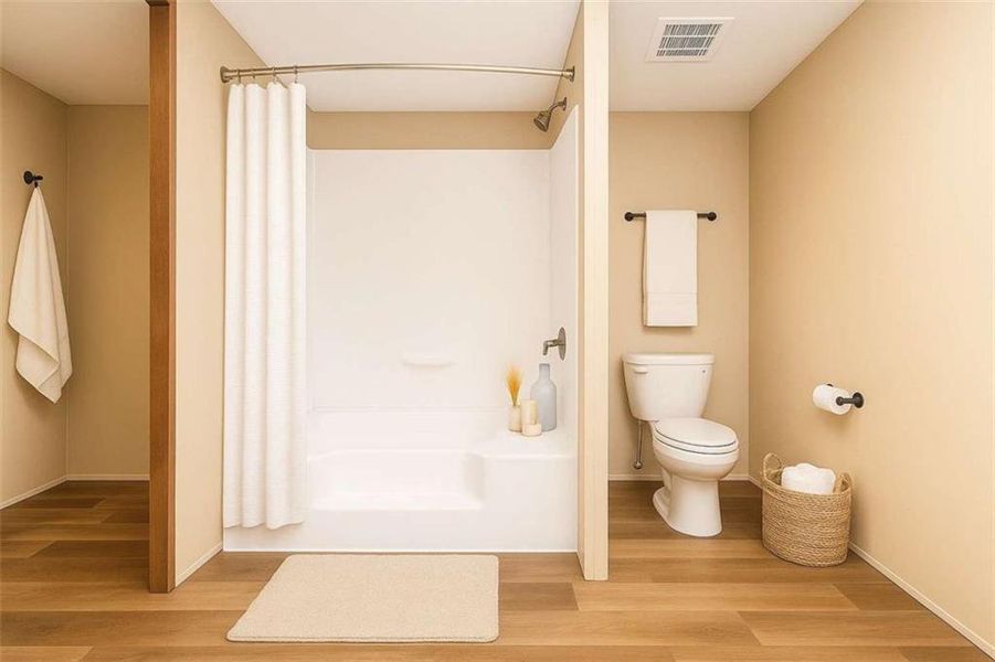 Furnished interior view inside a new home in , Ellijay (Image 37).