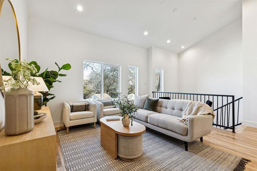 Furnished interior view inside a new home in , Dallas (Image 7).