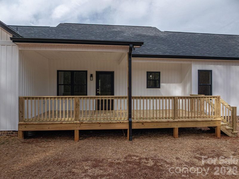 Exterior details and patio area of a home in , Vale (Image 19).