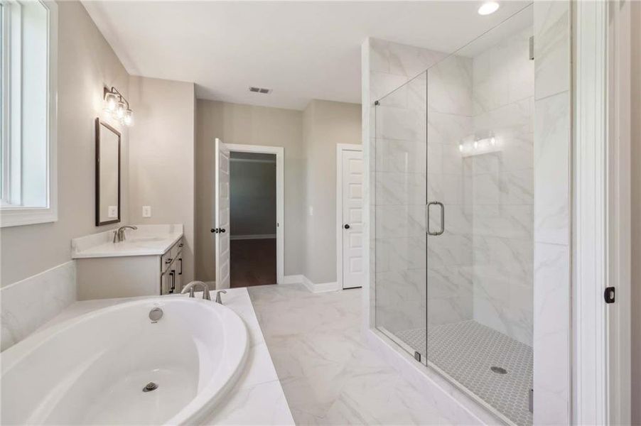 Furnished interior view inside a new home in , Dawsonville (Image 8).