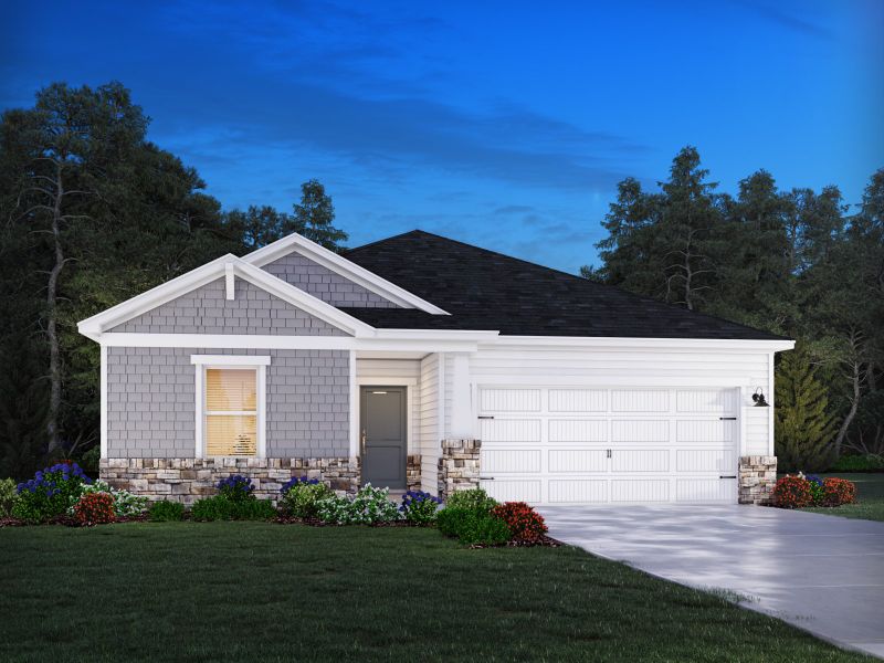 Representative exterior photo of a completed home built from the Chandler by Meritage Homes in Cypress Ridge - The Coastline Series, Longs, SC (Image 2).