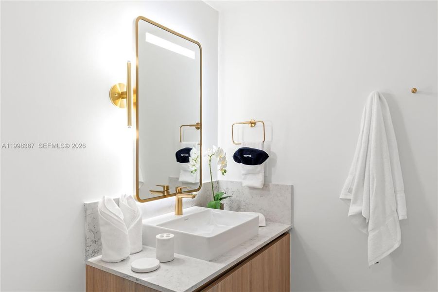 Furnished interior view inside a new home in , Miami (Image 14).