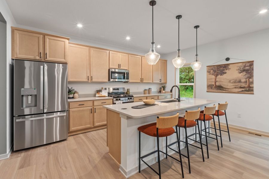Representative furnished interior of a home built from the Fairfax by Fischer Homes in Bridle Run, Louisville (Image 5).