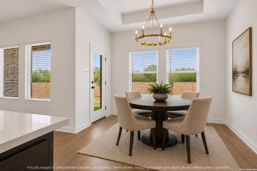 Furnished interior view inside a new home in Nopal Valley, San Antonio (Image 7).