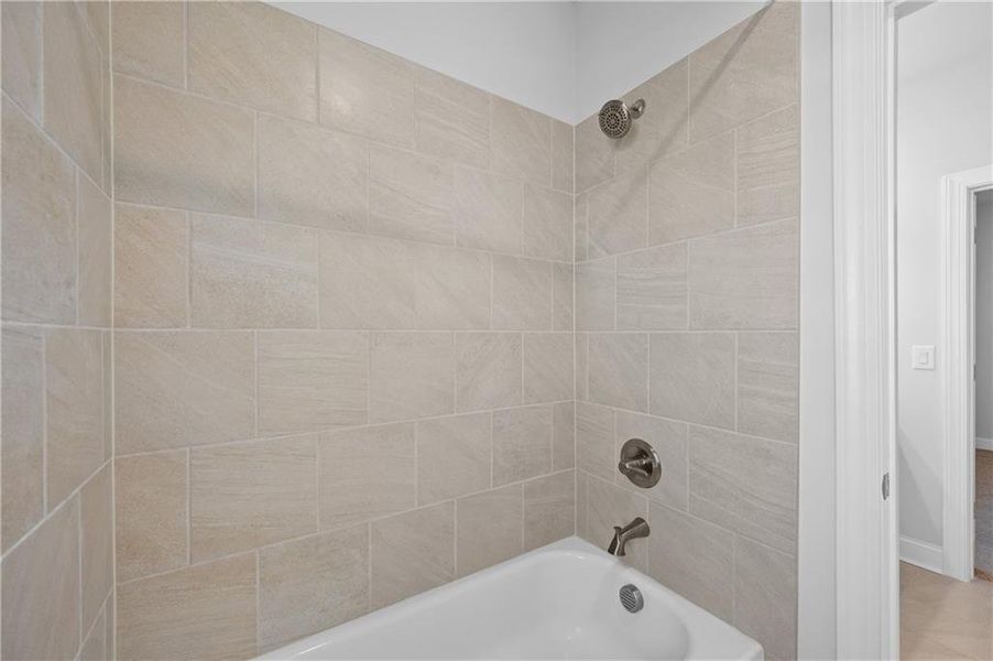 Close-up of interior finishes inside a home in Palisades Single Family, Cumming (Image 18).