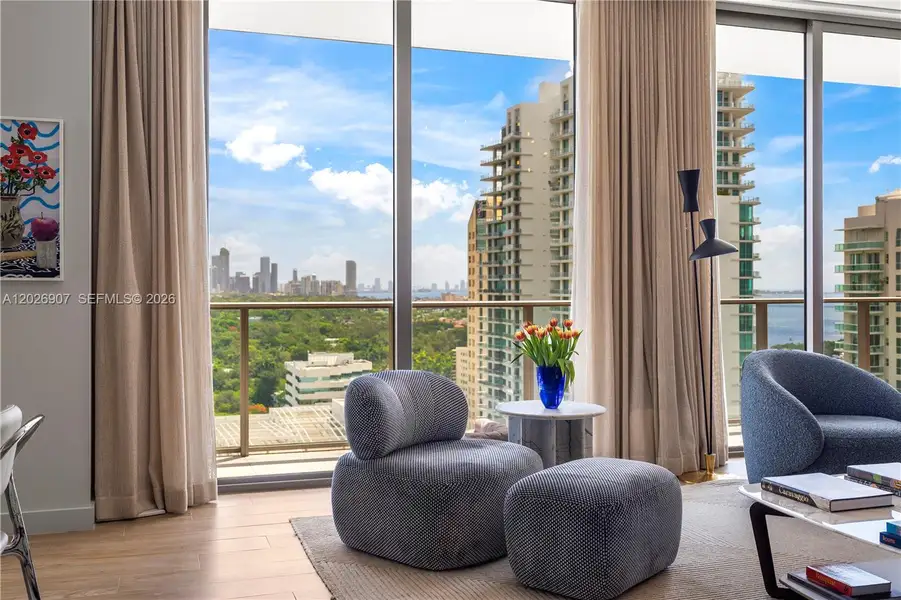 Furnished interior view inside a new home in , Miami (Image 31).
