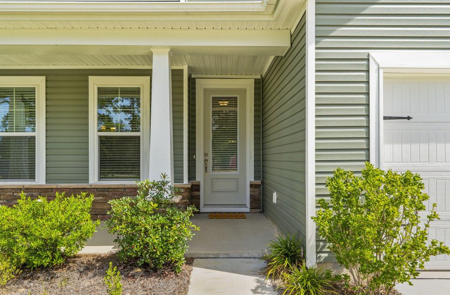 Exterior details and patio area of a home in The Groves of Berkeley, Moncks Corner (Image 31).