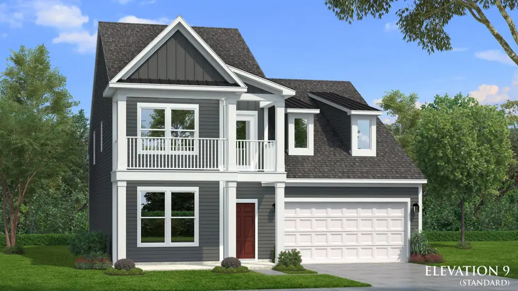 Representative exterior photo of a completed home built from the Lassiter by DRB Homes in Station Pointe Phase 2, Angier, NC (Image 51).