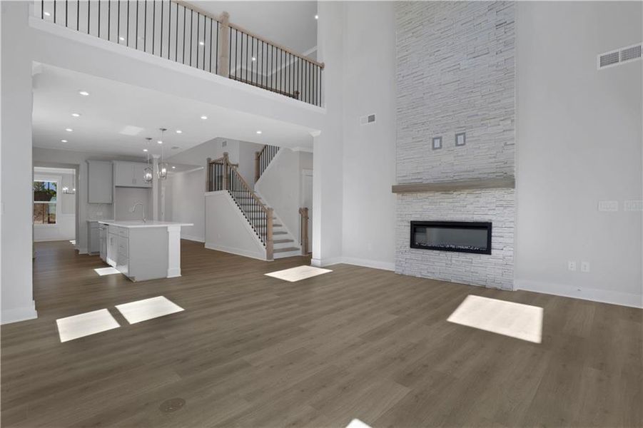 Spacious, unfurnished interior of a new home in The Paddocks at Doc Hughes, Buford (Image 23).