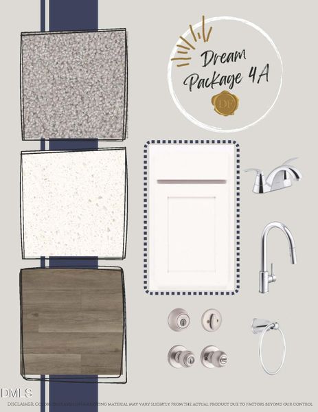 Dream Package 4A Color Board