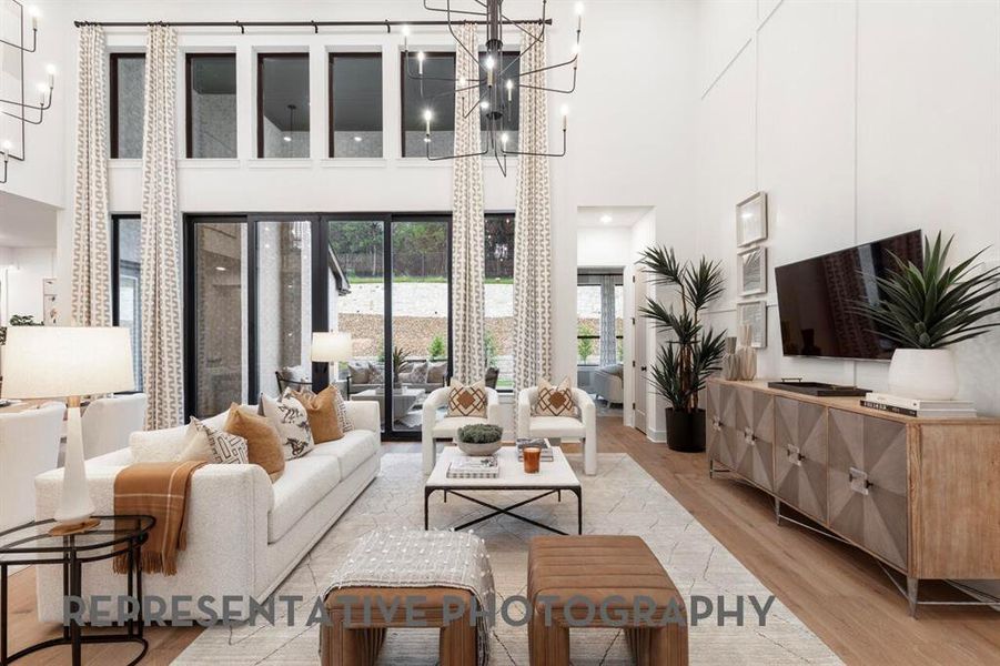 Furnished interior view inside a new home in Sandbrock Ranch, Aubrey (Image 29).