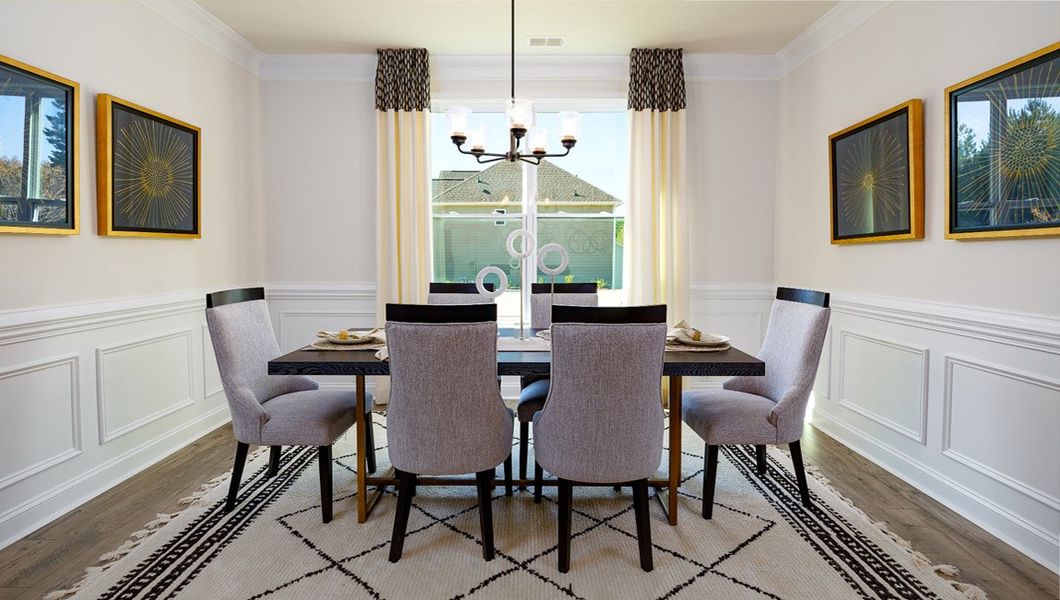 Furnished interior view inside a new home in Sylvan Creek, Denver (Image 8).