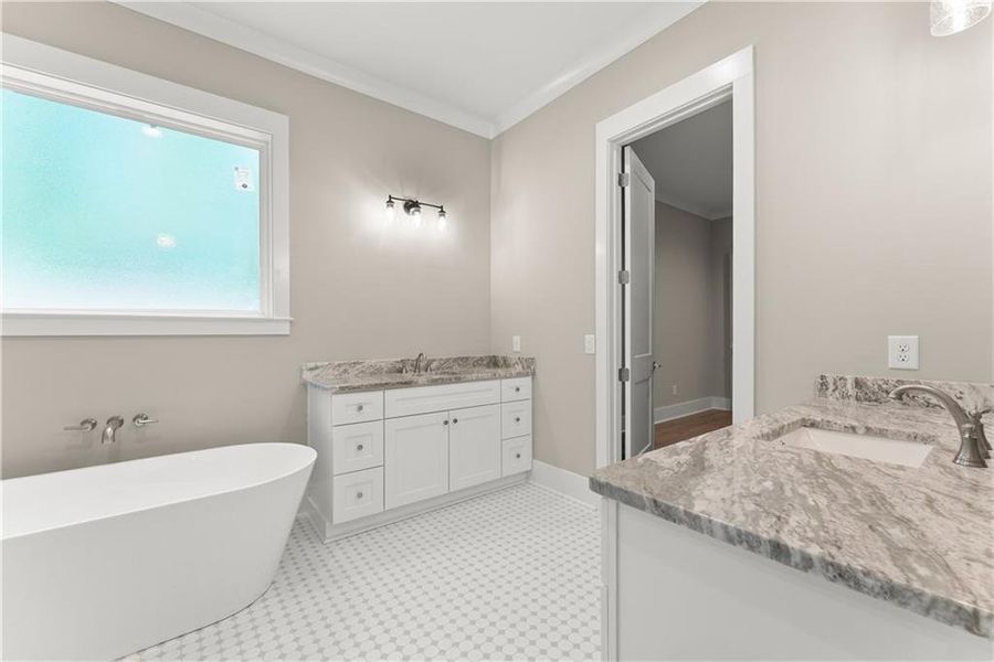 Furnished interior view inside a new home in , Cleveland (Image 16).