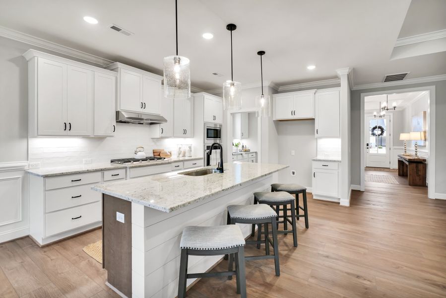 Representative furnished interior of a home built from the Lumina Island by Kent Homes in Oyster Harbour, Supply (Image 98).
