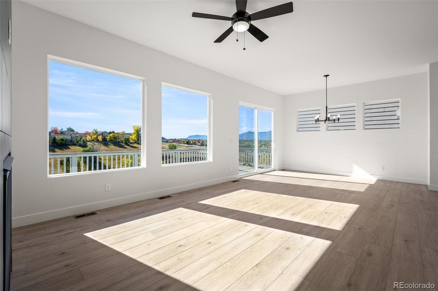 Spacious, unfurnished interior of a new home in Trailside at Cottonwood Creek, Colorado Springs (Image 22).