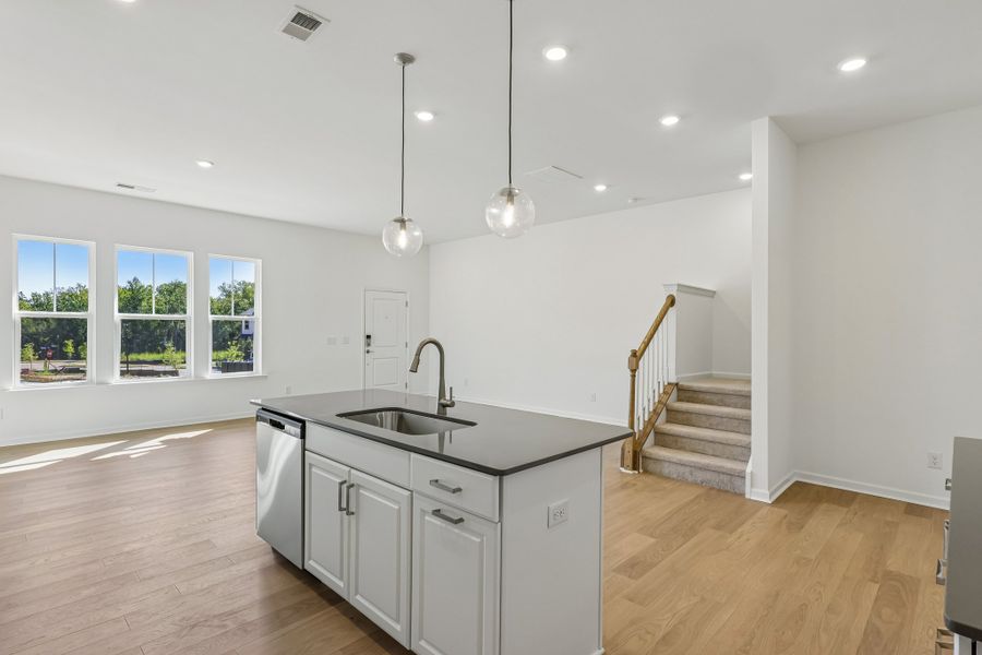 Furnished interior view inside a new home in Terraces at the Exchange, Fort Mill (Image 10).