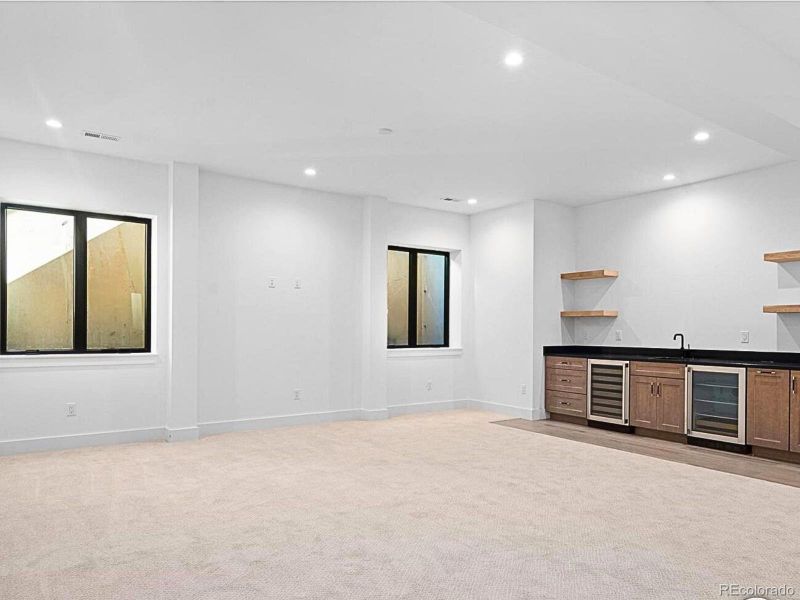 Basement with windows for natural light