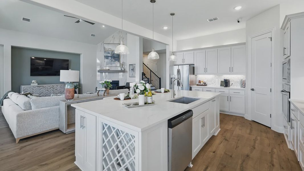 Furnished interior view inside a new home in Rio Vista at Kelly Ranch, Aledo (Image 10).