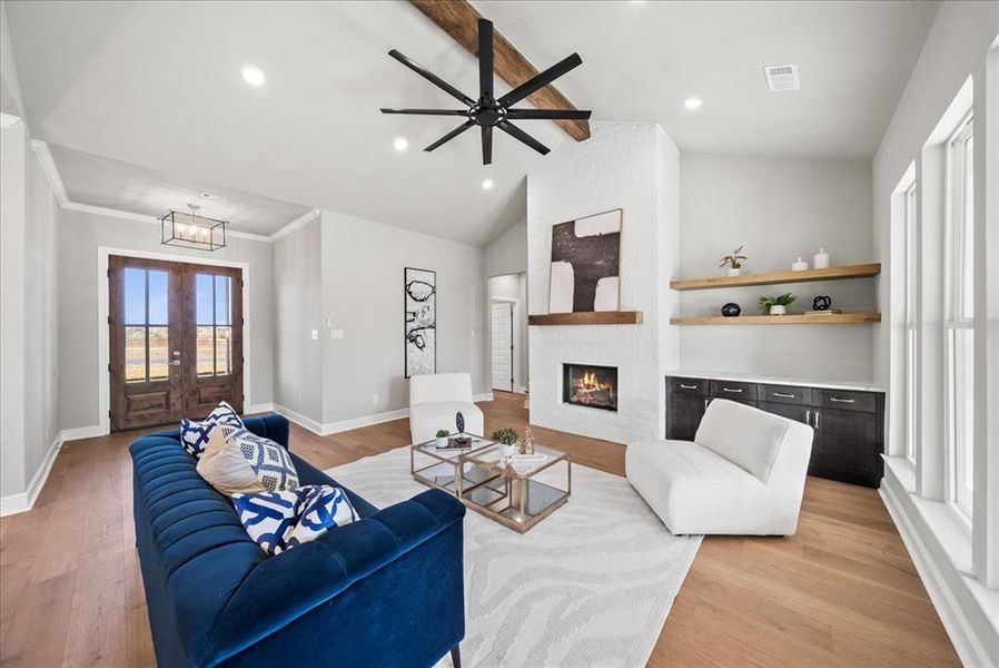Furnished interior view inside a new home in , Godley (Image 8).