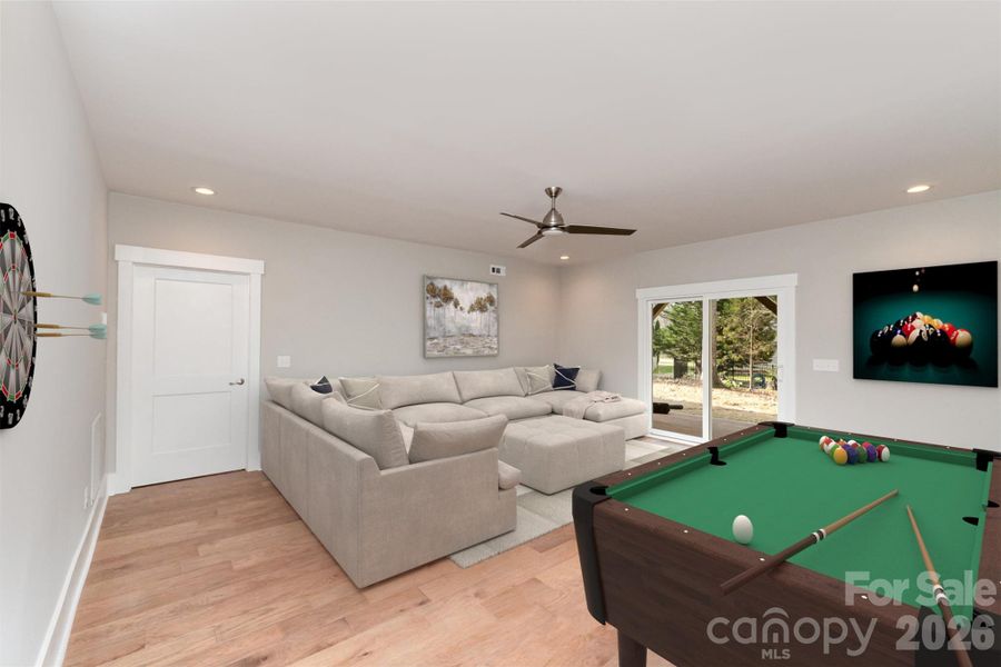 Lower Leval Rec Room (staged)