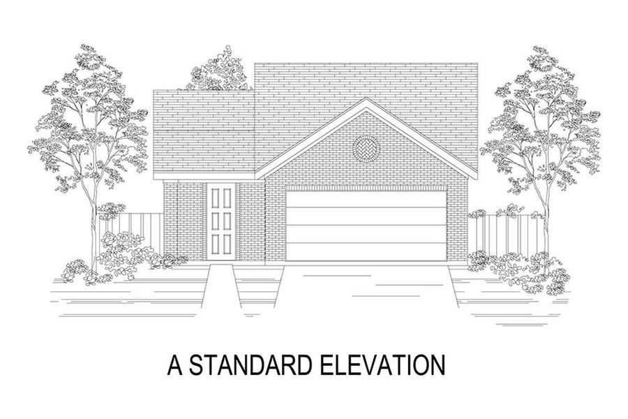 Representative rendering of the exterior for the Denton F by First Texas Homes (Image 3). Representative rendering of the exterior for the Denton F by First Texas Homes (Image 3).