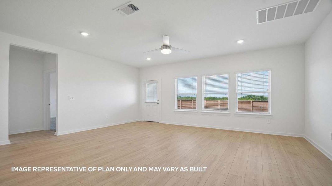 Spacious, unfurnished interior of a new home in Trails at Wildhorse, Austin (Image 17).