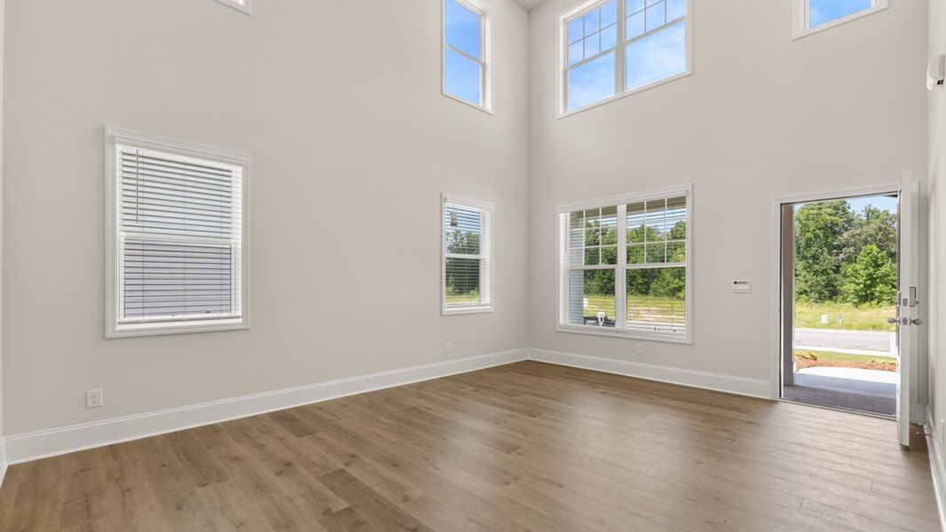 Representative unfurnished interior of a home built from the Westerly by D.R. Horton in Butner Estates, South Fulton (Image 12). Representative unfurnished interior of a home built from the Westerly by D.R. Horton in Butner Estates, South Fulton (Image 12).