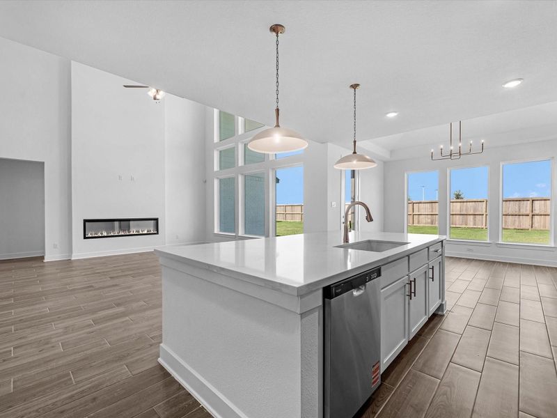 Furnished interior view inside a new home in Meridiana, Manvel (Image 7).