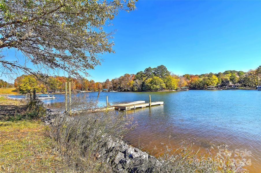 Dock area at lake