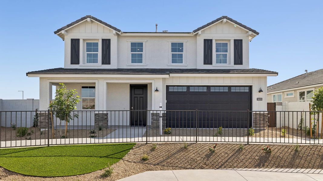 Representative exterior photo of a completed home built from the Yellowstone by D.R. Horton in Westpark, Buckeye, AZ (Image 25).
