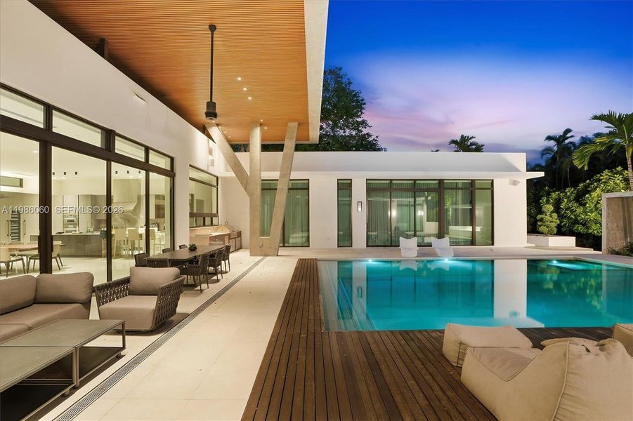 Exterior details and patio area of a home in , Miami Shores (Image 28). Exterior details and patio area of a home in , Miami Shores (Image 28).