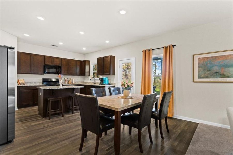 Furnished interior view inside a new home in Garrett Preserve, Hiram (Image 42).