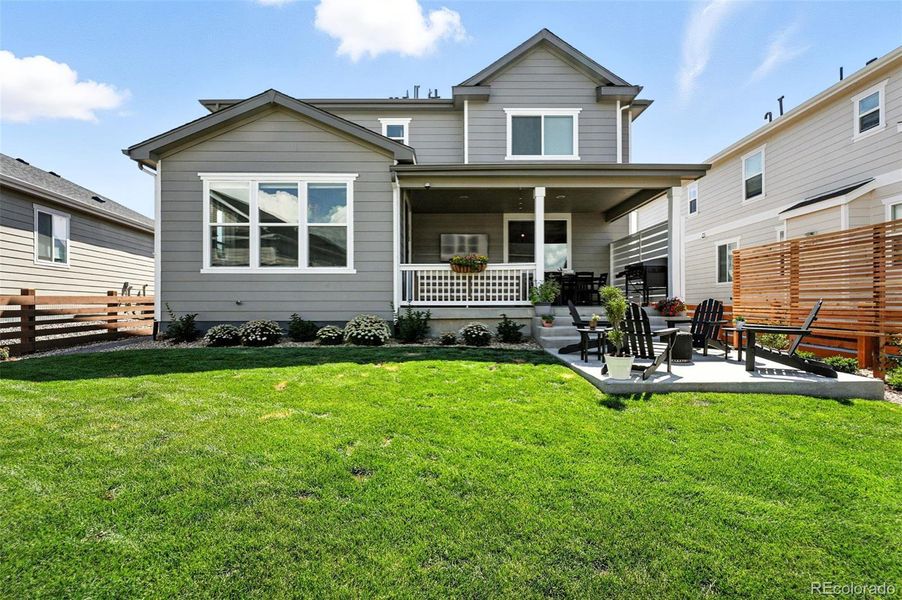Exterior details and patio area of a home in Colliers Hill, Erie (Image 25). Exterior details and patio area of a home in Colliers Hill, Erie (Image 25).