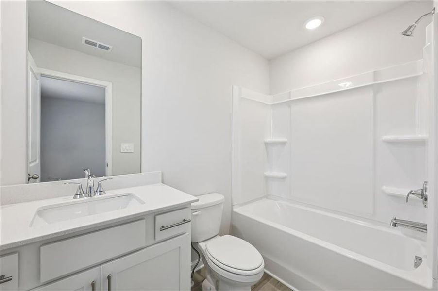 Furnished interior view inside a new home in Parkside at Grayson, Grayson (Image 16).