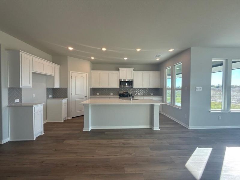 Furnished interior view inside a new home in Clear Sky Addition, Valley View (Image 5). Furnished interior view inside a new home in Clear Sky Addition, Valley View (Image 5).