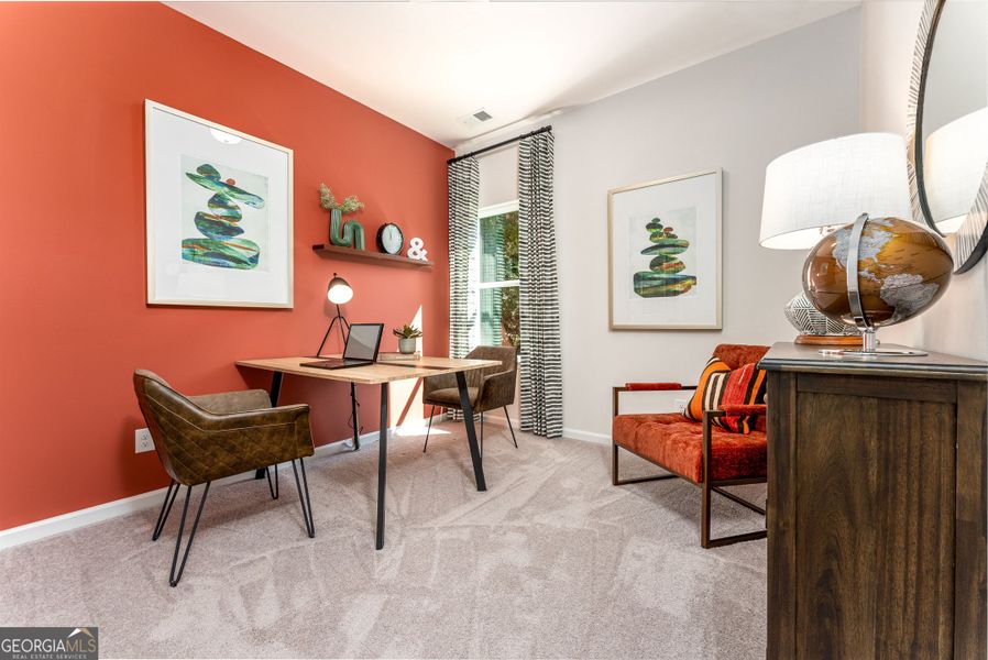 Furnished interior view inside a new home in Stonebridge North, Macon (Image 20).