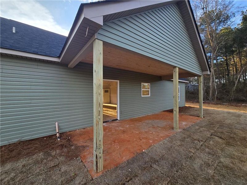 Exterior details and patio area of a home in , Lavonia (Image 5).