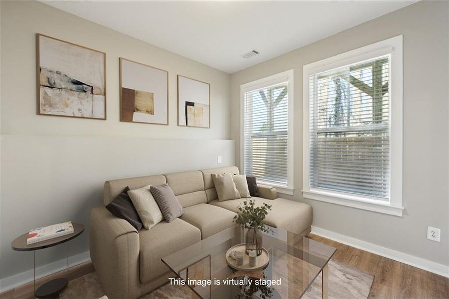 Furnished interior view inside a new home in Avenue at Oakland City, Atlanta (Image 10).