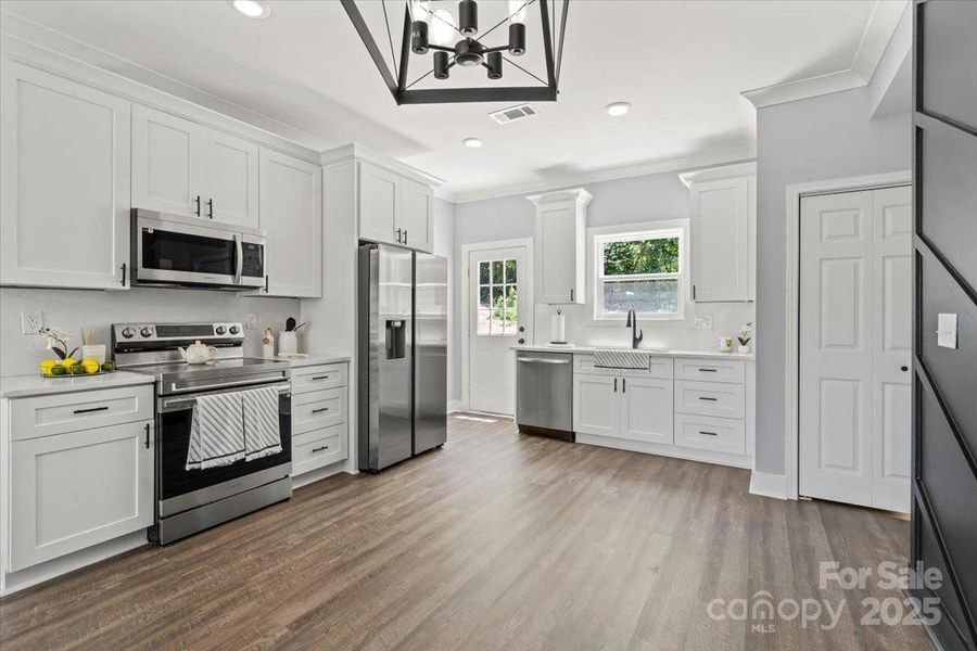 Furnished interior view inside a new home in , Albemarle (Image 9).