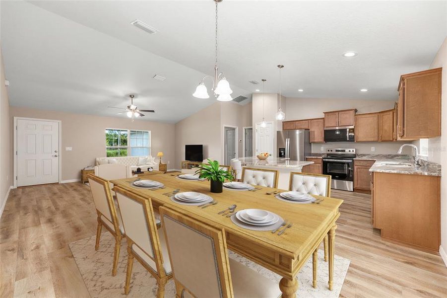 Furnished interior view inside a new home in , Ocala (Image 9). Furnished interior view inside a new home in , Ocala (Image 9).