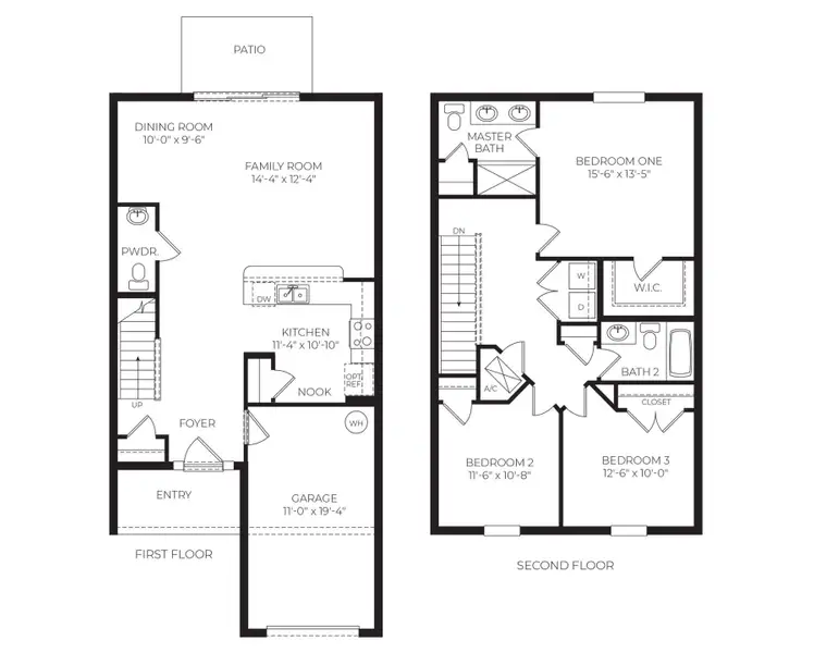 2D floor plan layout of this home in Rivers Edge, Edgewater, FL (Image 2).