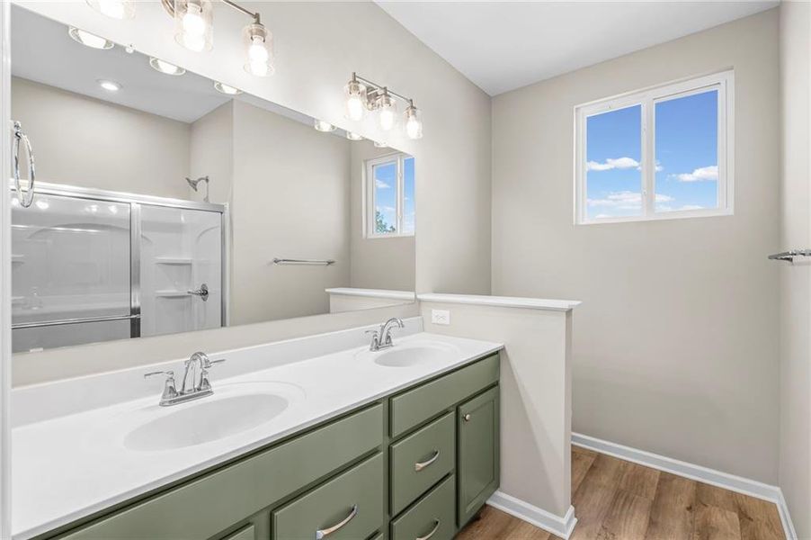 Furnished interior view inside a new home in Villas at Gold Creek, Dawsonville (Image 11).