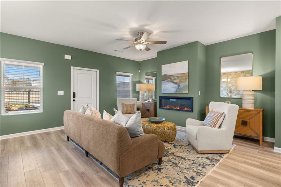 Furnished interior view inside a new home in Lake Carlton, Loganville (Image 12). Furnished interior view inside a new home in Lake Carlton, Loganville (Image 12).