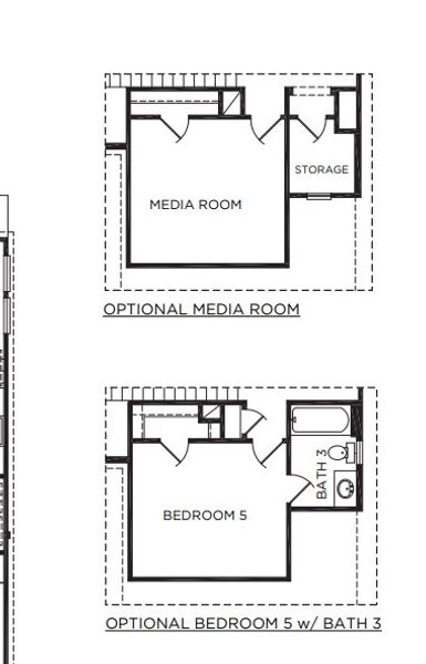 2D floor plan layout for the The Lexington by McKinley Homes in Colony at Pinehurst, Pinehurst, TX (Image 4).