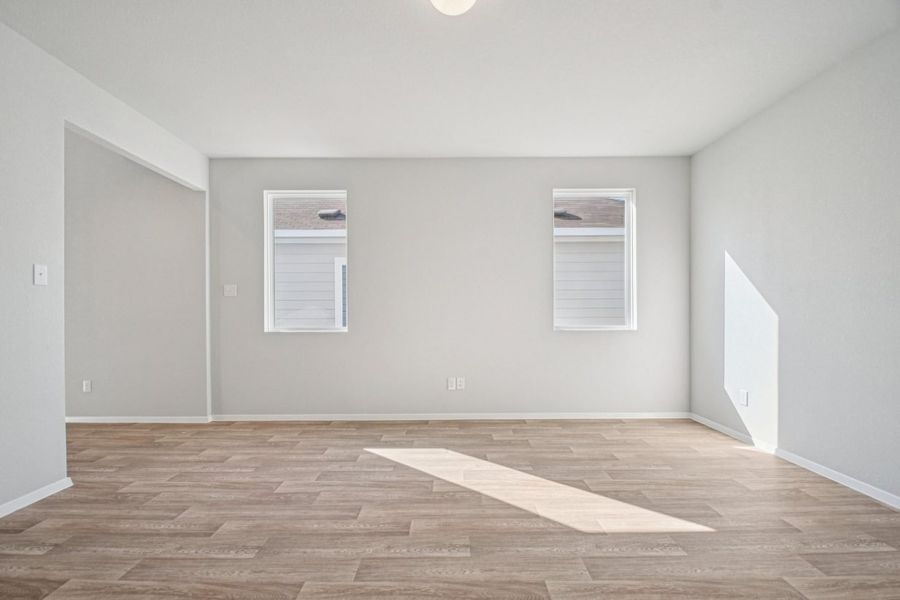 Representative unfurnished interior of a home built from the Azalea 2446 by Brohn Homes in Azalea, Pattison (Image 12). Representative unfurnished interior of a home built from the Azalea 2446 by Brohn Homes in Azalea, Pattison (Image 12).