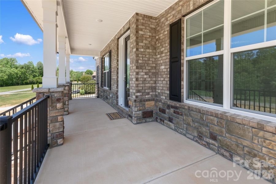 Exterior details and patio area of a home in , Hickory (Image 3).