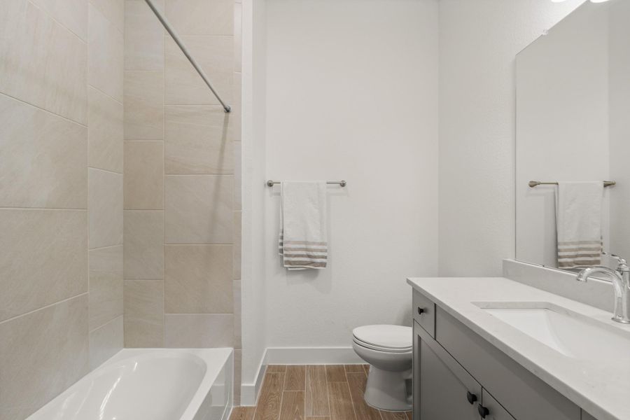 Furnished interior view inside a new home in Elyson, Katy (Image 9). Furnished interior view inside a new home in Elyson, Katy (Image 9).